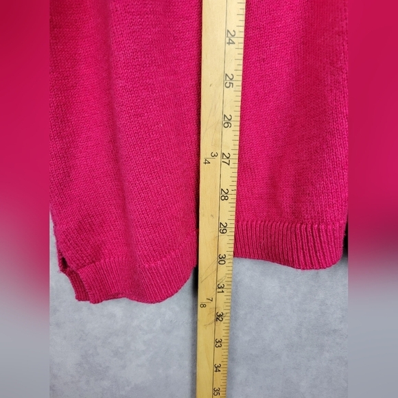 Talbots Cotton hot Pink  Cardigan Women’s Size 2xP - Picture 9 of 13